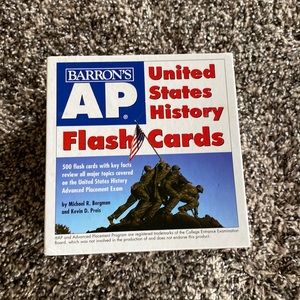 BARRONS AP United States US History 500 flash cards exam prep